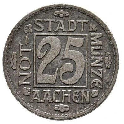 25 Pfennigs - Aachen Pattern front