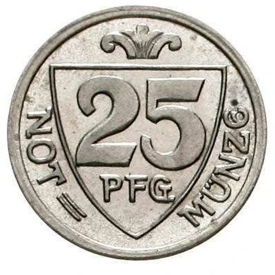 25 Pfennigs - Aachen Pattern back