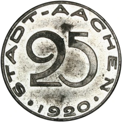 25 Pfennigs - Aachen front