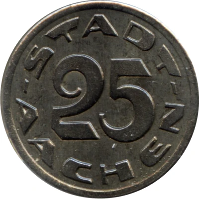 25 Pfennigs - Aachen front