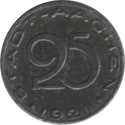 25 Pfennigs - Aachen front