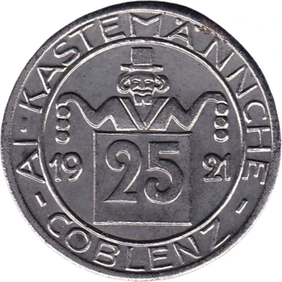 25 Pfennigs - Coblenz Görres front