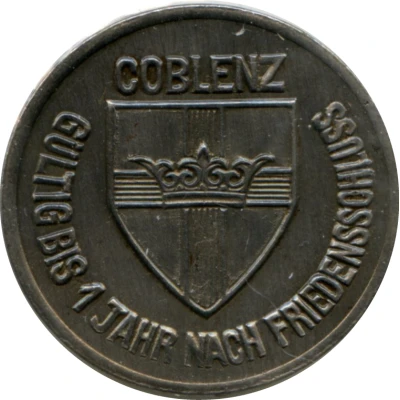 25 Pfennigs - Coblenz front