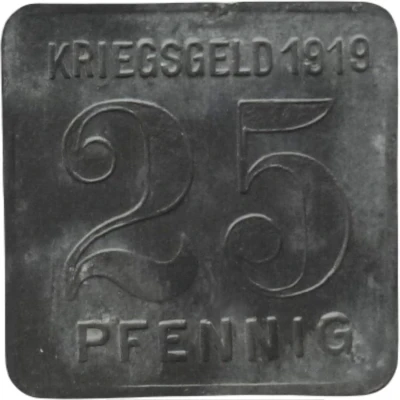 25 Pfennigs - Dinslaken back