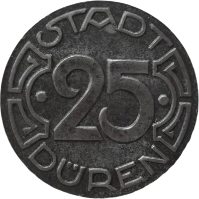 25 Pfennigs - Düren front