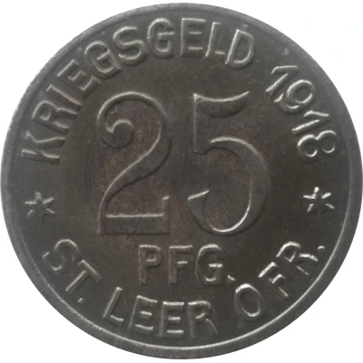 25 Pfennigs - Leer in Ostfriesland front