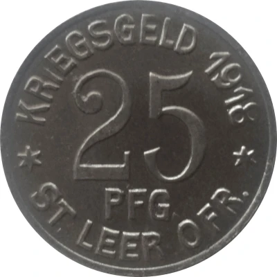 25 Pfennigs - Leer in Ostfriesland back