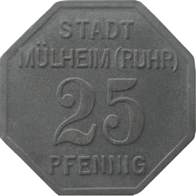 25 Pfennigs - Mülheim an der Ruhr front