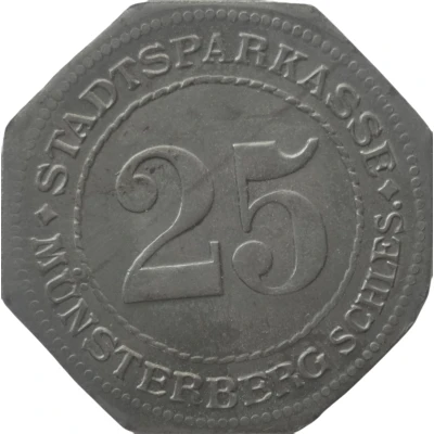 25 Pfennigs - Münsterberg front