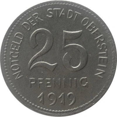 25 Pfennigs - Oberstein front