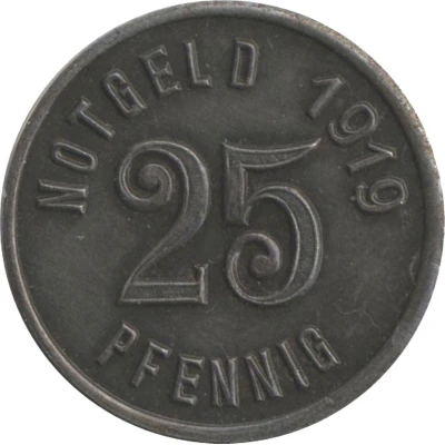 25 Pfennigs - Oberwesel back