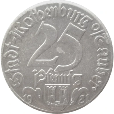 25 Pfennigs - Rothenburg ob der Tauber Kobolzeller Tor front