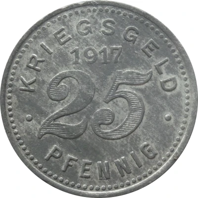 25 Pfennigs - Velbert back