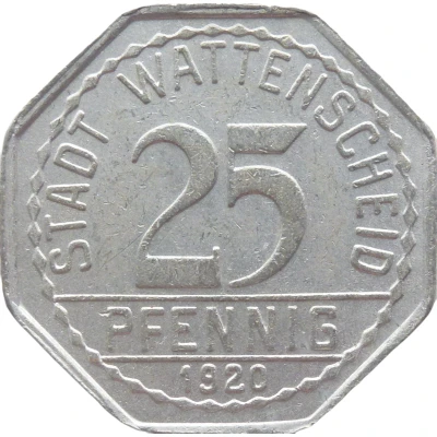 25 Pfennigs - Wattenscheid front