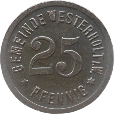 25 Pfennigs - Westerholt front