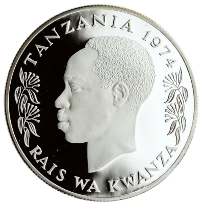 25 Shilingi Conservation; Silver Proof Issue front