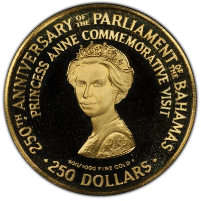 250 Dollars 250th Anniversary of Parliament back