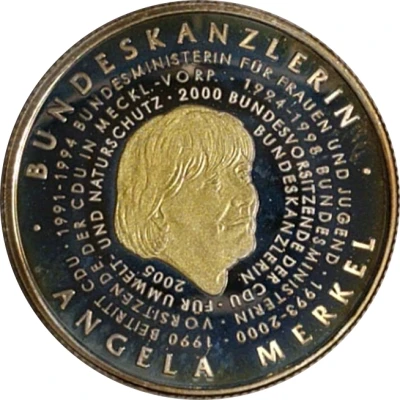 250 Francs CFA Angela Merkel ND back