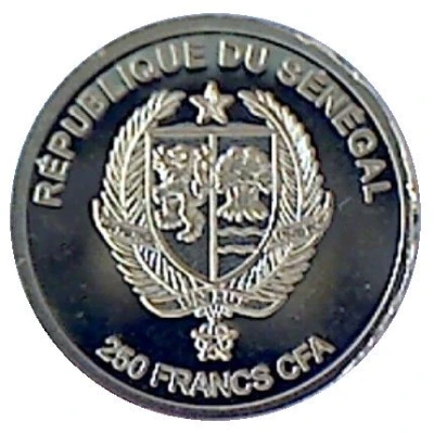 250 Francs CFA Benjamin Franklin front