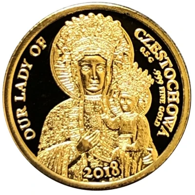 250 Francs CFA Our lady of Czestochowa back