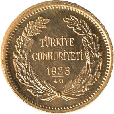 250 Kuruş Gold Bullion Coinage front