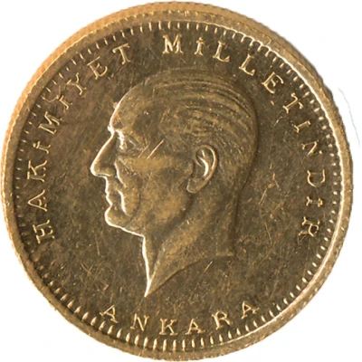 250 Kuruş Gold Bullion Coinage back