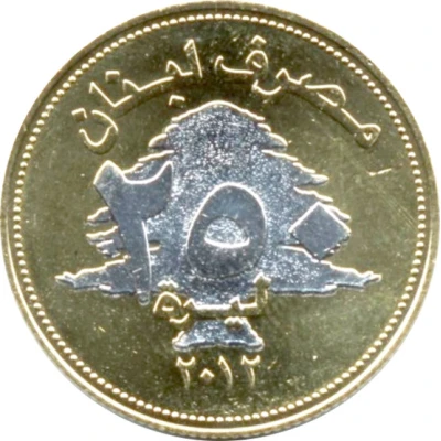 250 Līrah / Livres "Lucky Coin" front