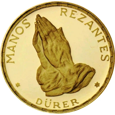 250 Pesetas Guineanas Dürer's Praying Hands back