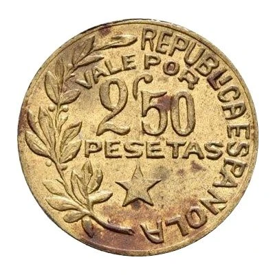 2.50 Pesetas Menorca back