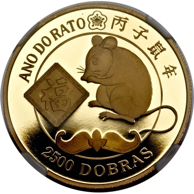 2500 Dobras Year of the Rat back