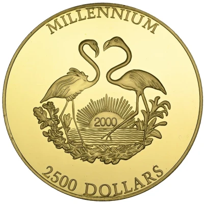 2500 Dollars - Elizabeth II Millennium back