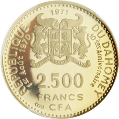 2500 Francs Independence front