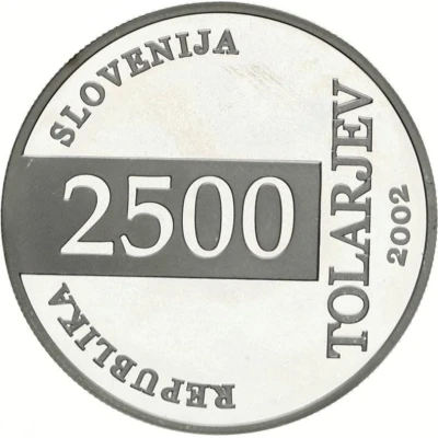 2500 Tolarjev Soccer World Championship front