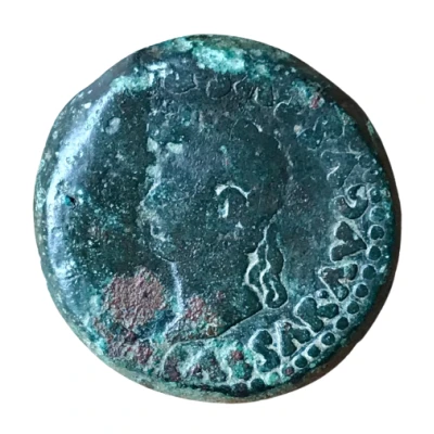 Æ26 - Tiberius COL AVGVSTA EMERITA; Emerita front