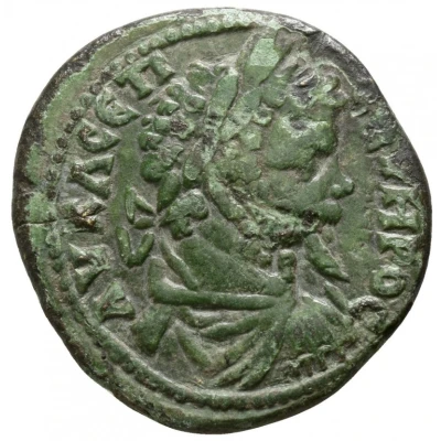 Æ27 - Septimius Severus Y I ΦAYCTINIA MAPKIANOΠOΛI; Consular Legate Julius Faustinianus; Marcianopolis front