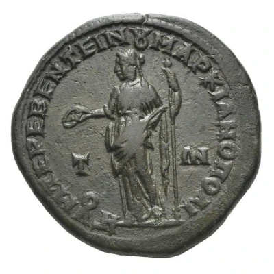 Æ27 - Severus Alexander ΗΓ OYΜ ΤΕPΕΒΕΝΤEΙΝΟY MAPKIANOΠOΛITΩN; Consular Legate Umbrius Tereventinus; Marcianopolis back