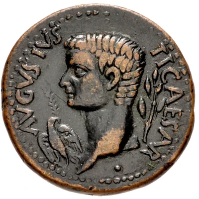 Æ28–31 - Tiberius Apollo front