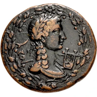 Æ28–31 - Tiberius Apollo back