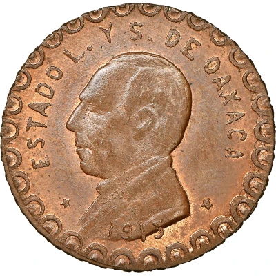 3 Centavos Provisional Government. Round Top front