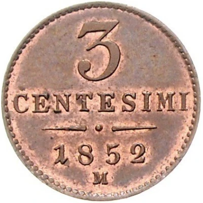 3 Centesimi - Francis Joseph I back