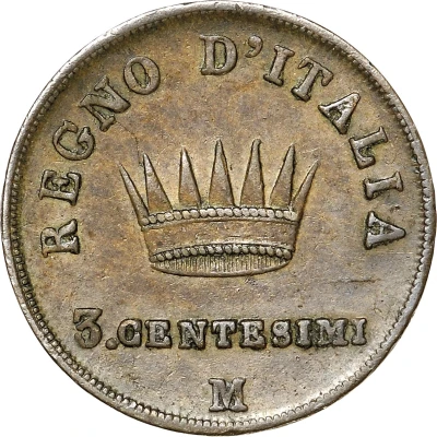 3 Centesimi - Napoleon I back