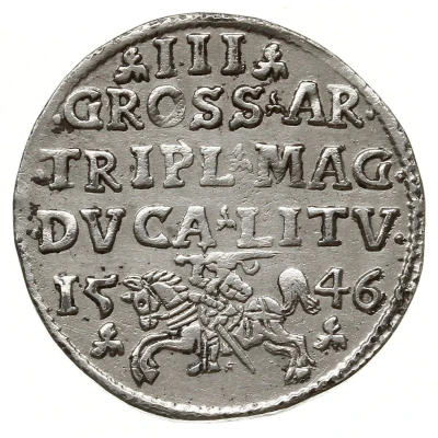 3 Groats - Sigismund II Augustus Early bust back