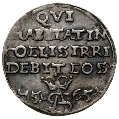 3 Groats - Sigismund II Augustus back