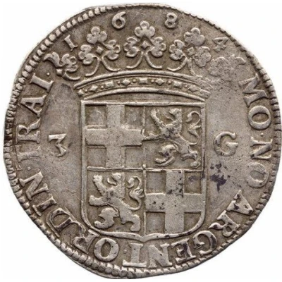 3 Gulden Utrecht arms front