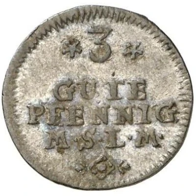 3 Gute Pfennig - Adolphus Frederick III back