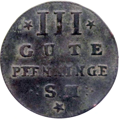 3 Gute Pfennigs - Adolphus Frederick IV back