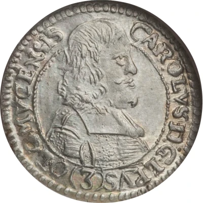 3 Kreuzers - Charles II of Liechtenstein-Kastelkorn front