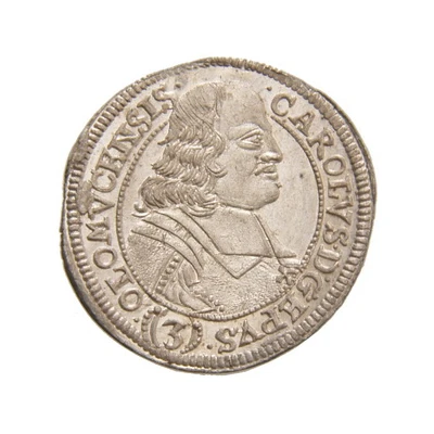 3 Kreuzers - Charles II of Liechtenstein-Kastelkorn front