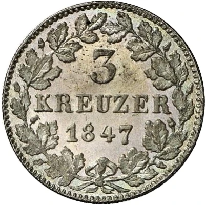 3 Kreuzers - Charles back