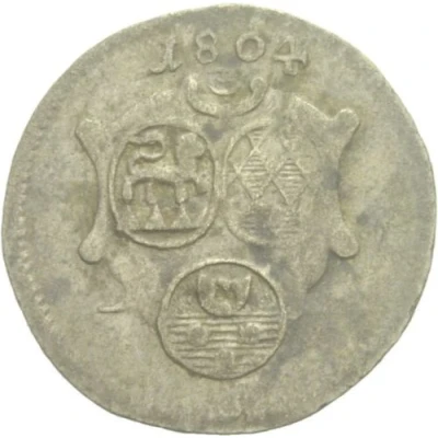 3 Kreuzers Joint Coinage - Type 3 Arms front